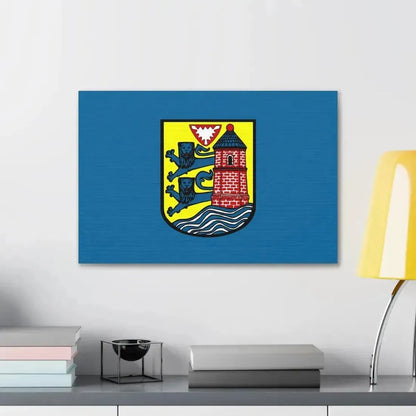 Flag of Flensburg Germany - Canvas Wall Art - The Sticker Space