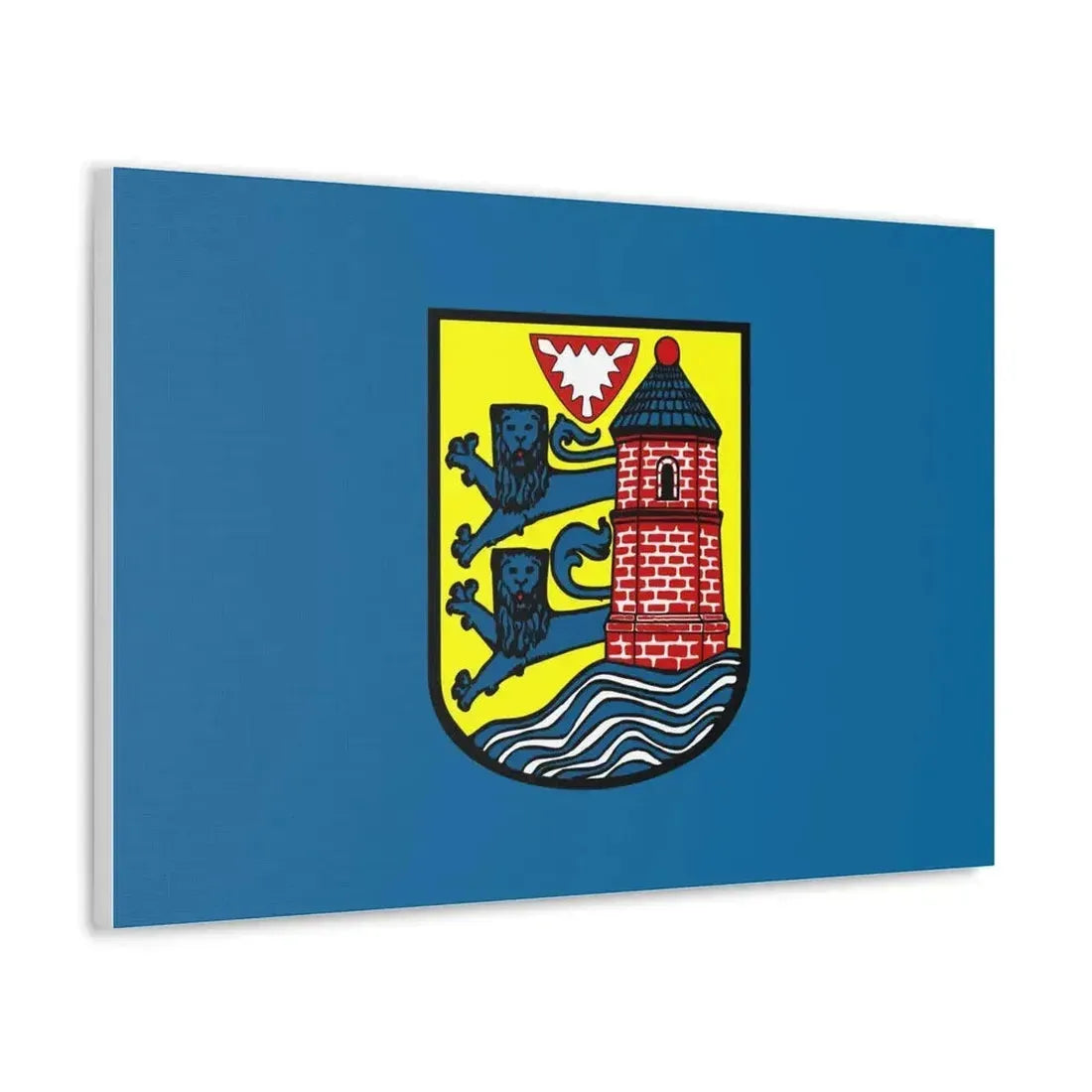 Flag of Flensburg Germany - Canvas Wall Art - The Sticker Space