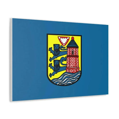 Flag of Flensburg Germany - Canvas Wall Art - The Sticker Space