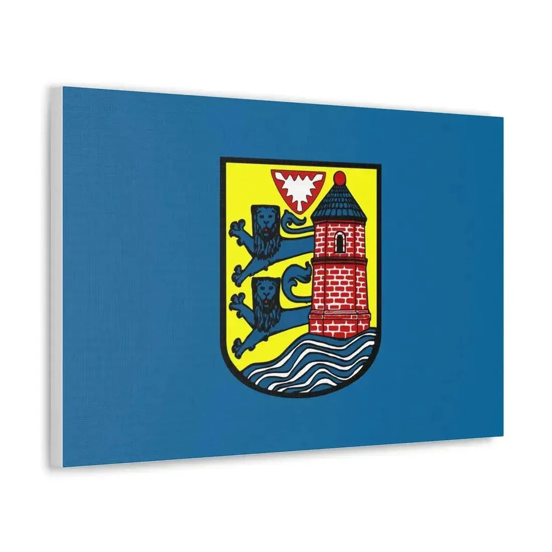 Flag of Flensburg Germany - Canvas Wall Art - The Sticker Space