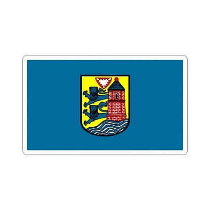 Flag of Flensburg Germany STICKER Vinyl Die-Cut Decal 3 Inch - The Sticker Space