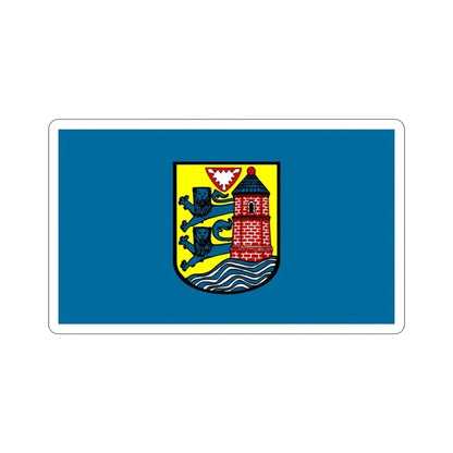 Flag of Flensburg Germany STICKER Vinyl Die-Cut Decal 3 Inch - The Sticker Space