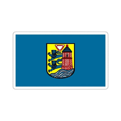 Flag of Flensburg Germany STICKER Vinyl Die-Cut Decal 4 Inch - The Sticker Space