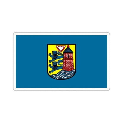 Flag of Flensburg Germany STICKER Vinyl Die-Cut Decal 4 Inch - The Sticker Space