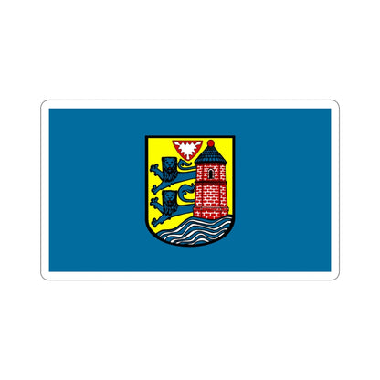 Flag of Flensburg Germany STICKER Vinyl Die-Cut Decal-4 Inch-The Sticker Space