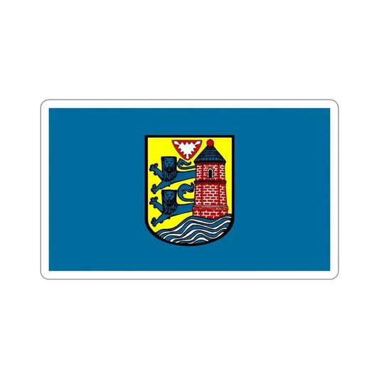 Flag of Flensburg Germany STICKER Vinyl Die-Cut Decal 6 Inch - The Sticker Space