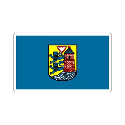 Flag of Flensburg Germany STICKER Vinyl Die-Cut Decal 6 Inch - The Sticker Space