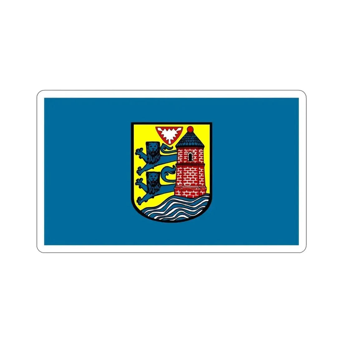 Flag of Flensburg Germany STICKER Vinyl Die-Cut Decal - The Sticker Space