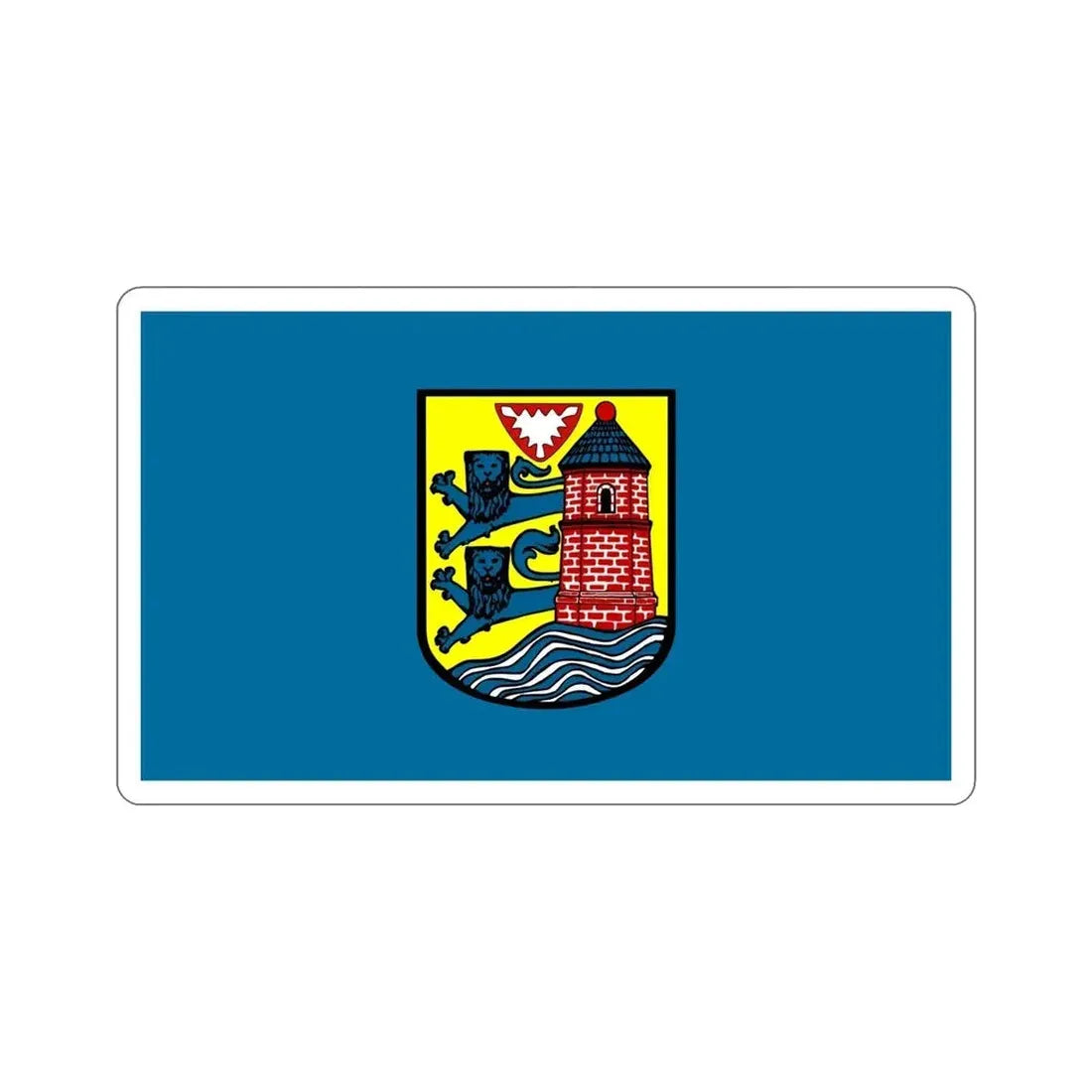Flag of Flensburg Germany STICKER Vinyl Die-Cut Decal - The Sticker Space