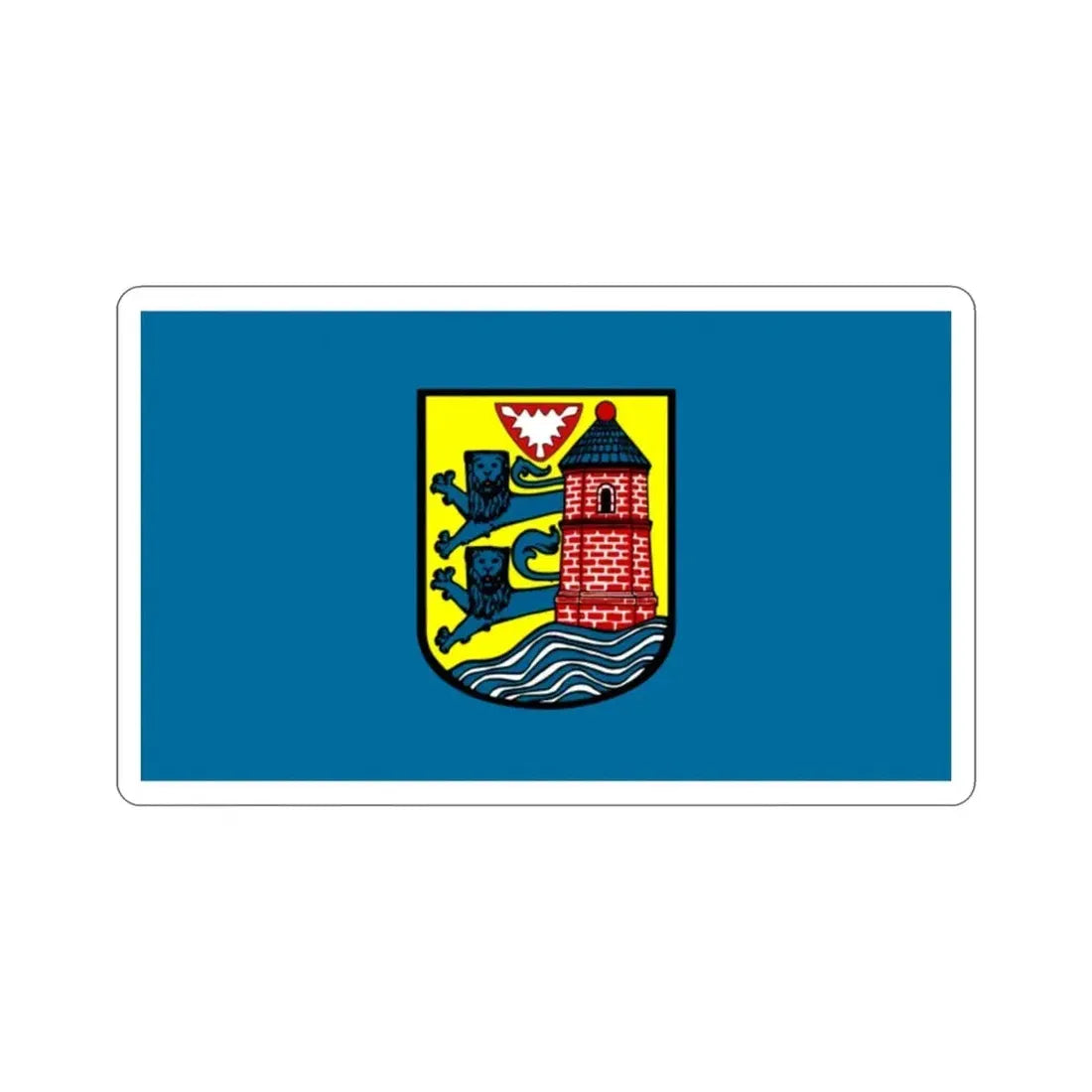 Flag of Flensburg Germany STICKER Vinyl Die-Cut Decal - The Sticker Space