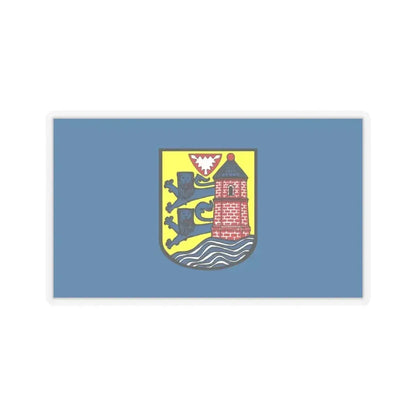 Flag of Flensburg Germany - STICKER Vinyl Kiss-Cut Decal 4 Inch Transparent - The Sticker Space