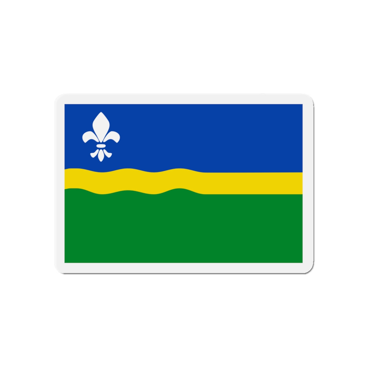 Flag of Flevoland Netherlands - Die-Cut Magnet-4" x 4"-The Sticker Space