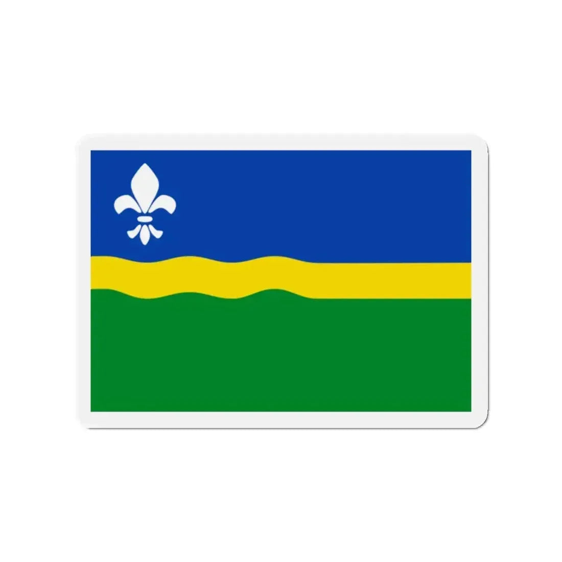 Flag of Flevoland Netherlands - Refrigerator Magnet 2 Inch - The Sticker Space