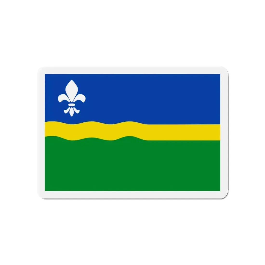 Flag of Flevoland Netherlands - Refrigerator Magnet 3 Inch - The Sticker Space
