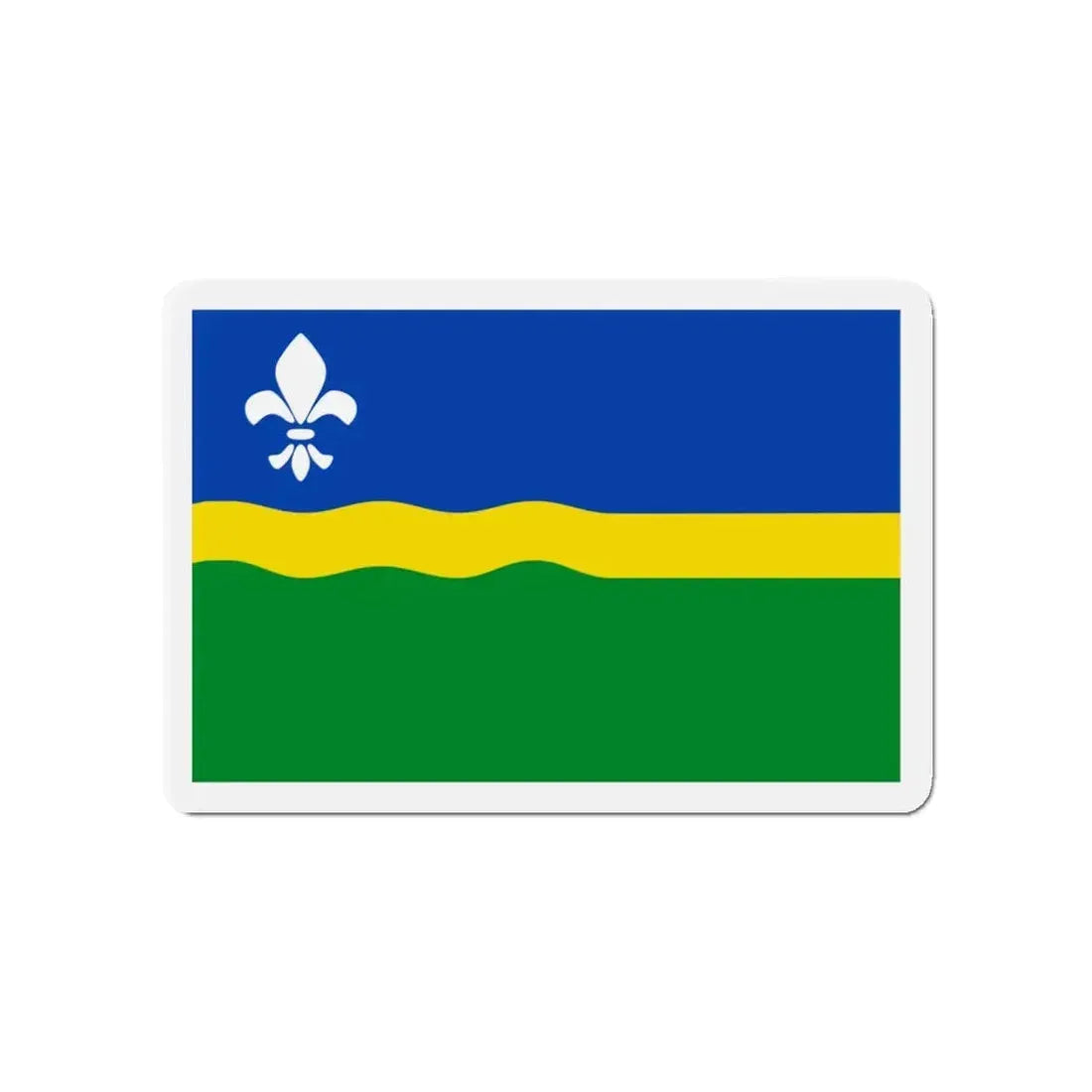 Flag of Flevoland Netherlands - Refrigerator Magnet 4 Inch - The Sticker Space