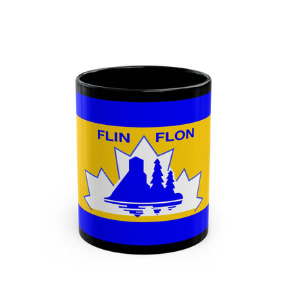 Flag of Flin Flon Canada - Black Coffee Mug-11oz-The Sticker Space