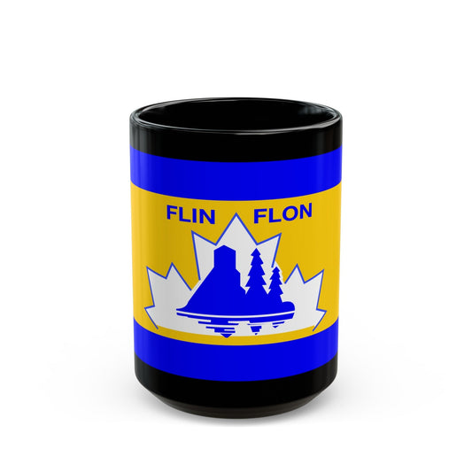 Flag of Flin Flon Canada - Black Coffee Mug-15oz-The Sticker Space