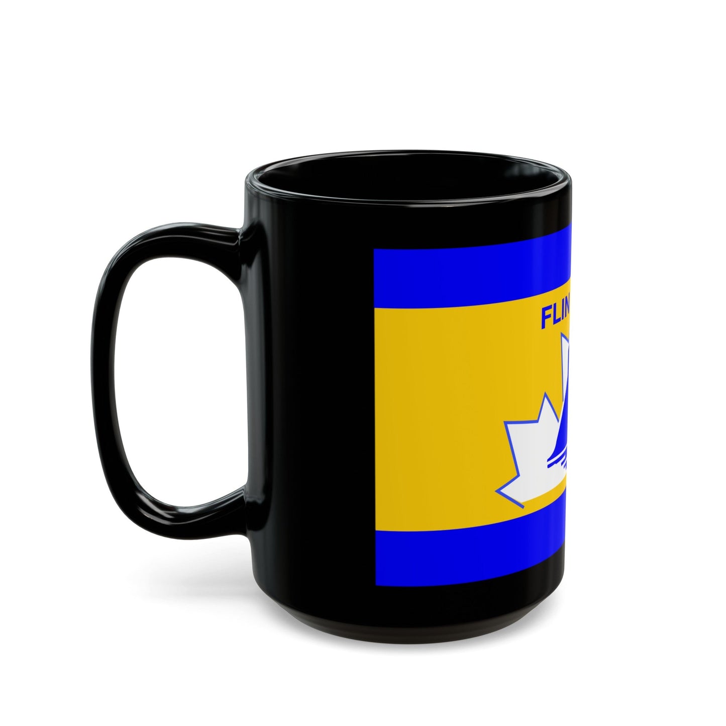 Flag of Flin Flon Canada - Black Coffee Mug-The Sticker Space