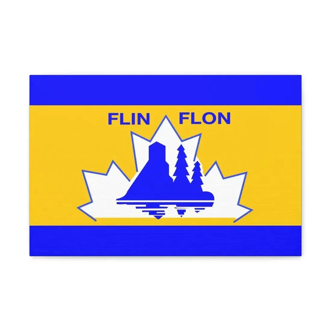 Flag of Flin Flon Canada - Canvas Wall Art 18″ x 12″ 1.25" - The Sticker Space