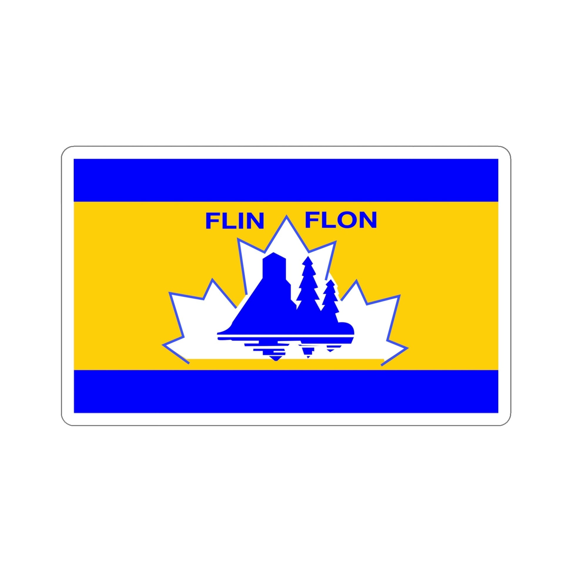 Flag of Flin Flon Canada STICKER Vinyl Die-Cut Decal-6 Inch-The Sticker Space