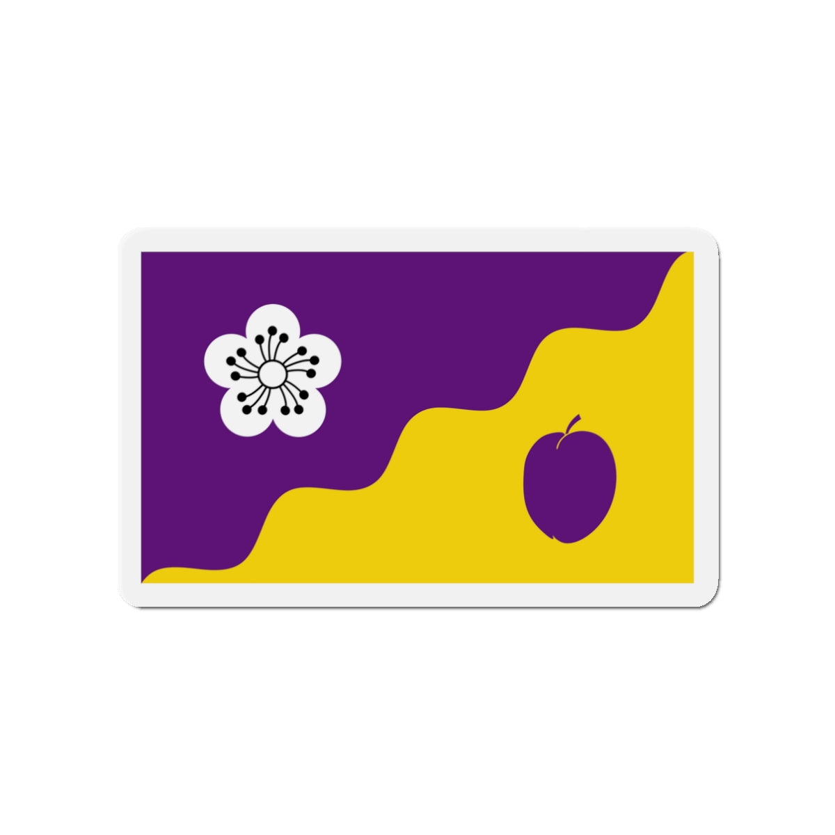 Flag of Flore UK - Die-Cut Magnet-3" x 3"-The Sticker Space