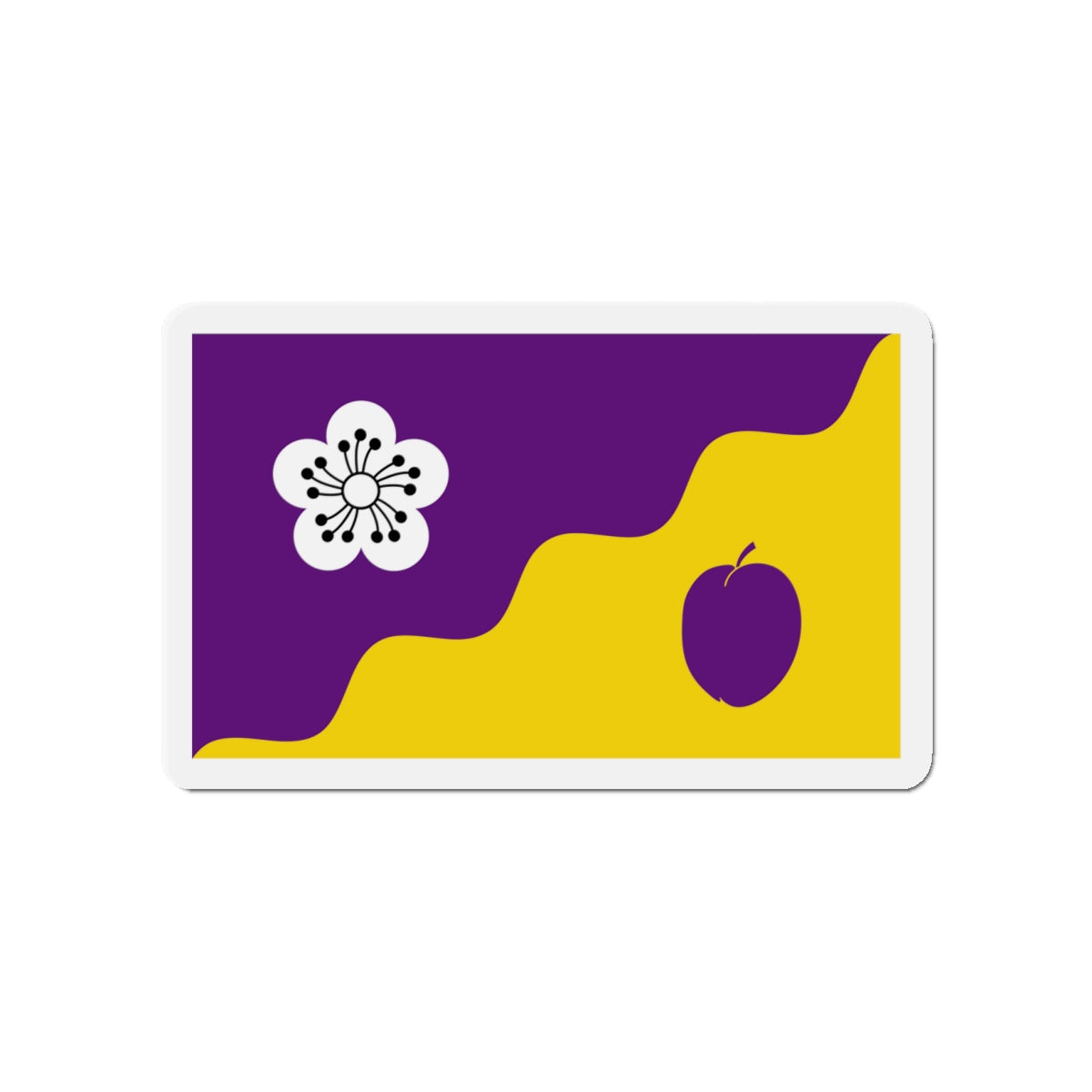 Flag of Flore UK - Die-Cut Magnet-4" x 4"-The Sticker Space