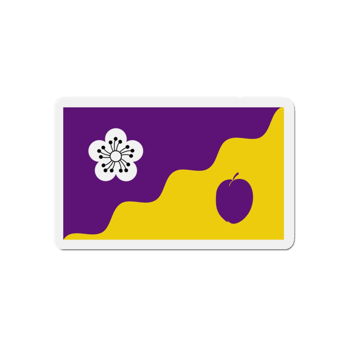 Flag of Flore UK - Die-Cut Magnet-5" x 5"-The Sticker Space