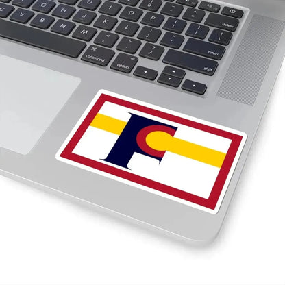 Flag of Florence Colorado (United States) STICKER Vinyl Kiss-Cut Decal - The Sticker Space