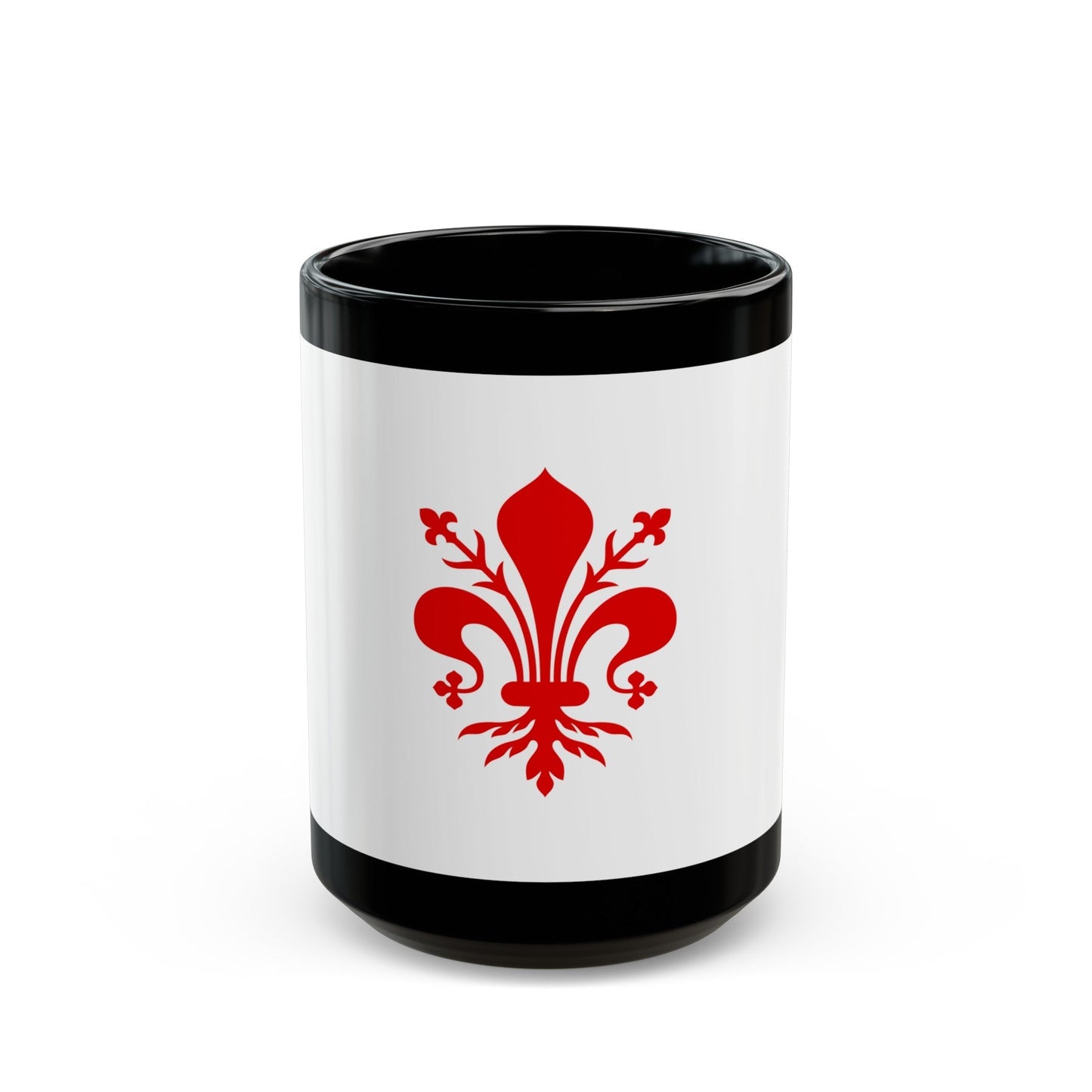 Flag of Florence Italy - Black Coffee Mug-15oz-The Sticker Space