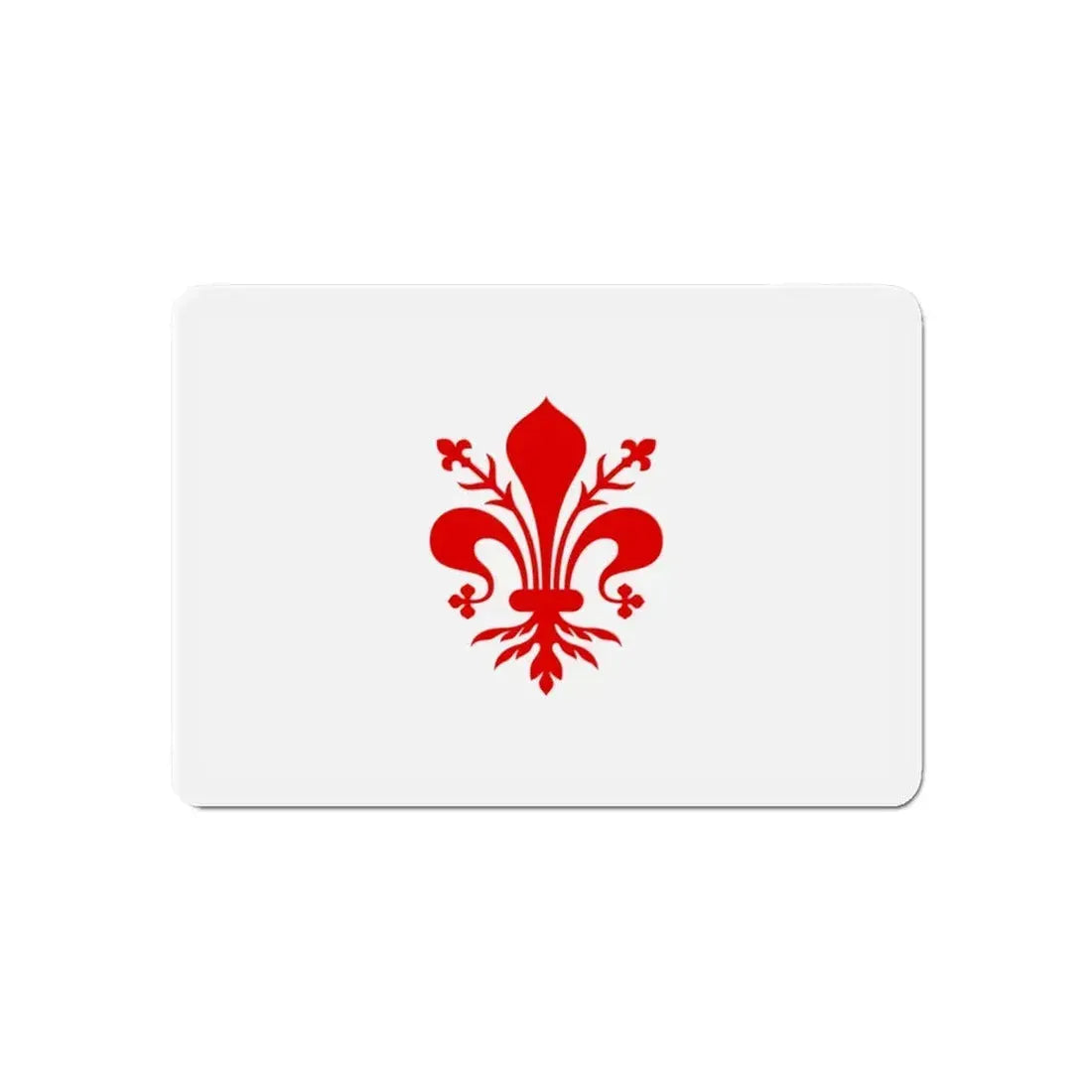 Flag of Florence Italy - Refrigerator Magnet 6 Inch - The Sticker Space
