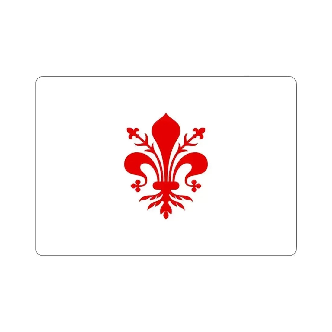 Flag of Florence Italy STICKER Vinyl Die-Cut Decal 4 Inch - The Sticker Space