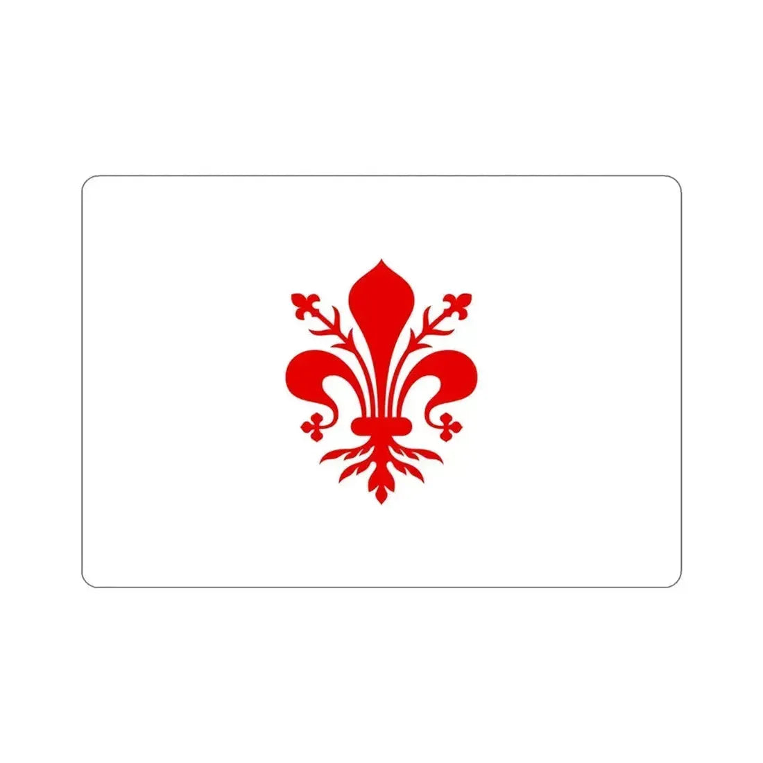 Flag of Florence Italy STICKER Vinyl Die-Cut Decal 5 Inch - The Sticker Space