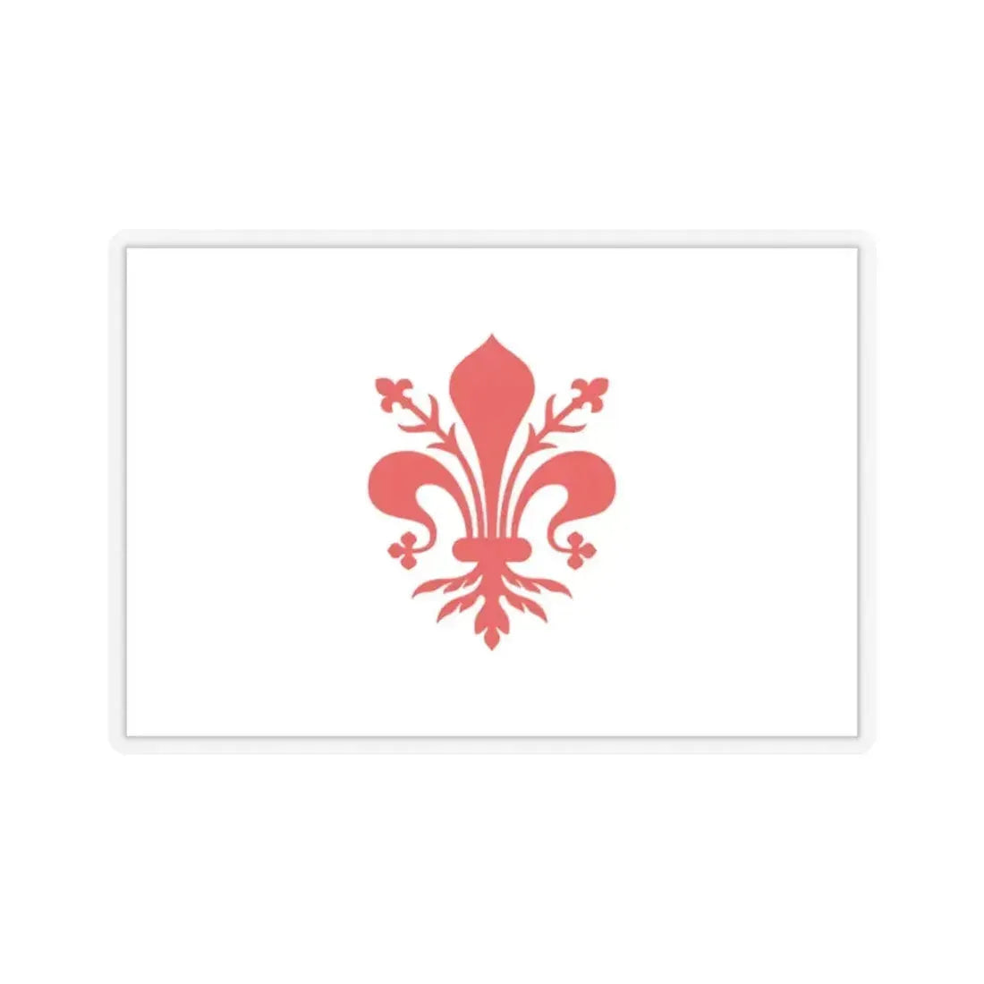 Flag of Florence Italy - STICKER Vinyl Kiss-Cut Decal 2 Inch Transparent - The Sticker Space