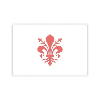Flag of Florence Italy - STICKER Vinyl Kiss-Cut Decal 2 Inch Transparent - The Sticker Space