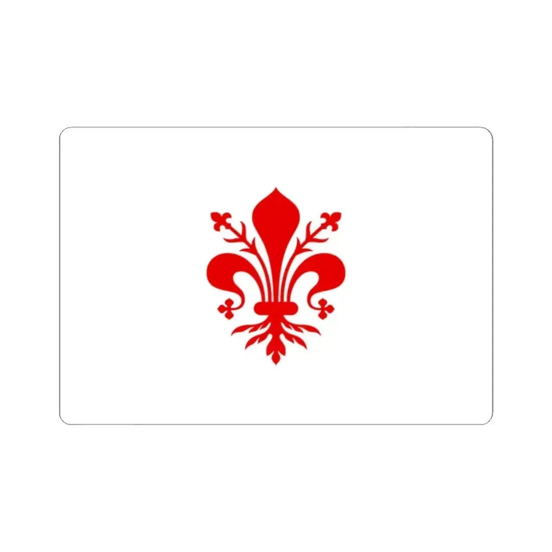 Flag of Florence Italy - STICKER Vinyl Kiss-Cut Decal 2 Inch White - The Sticker Space