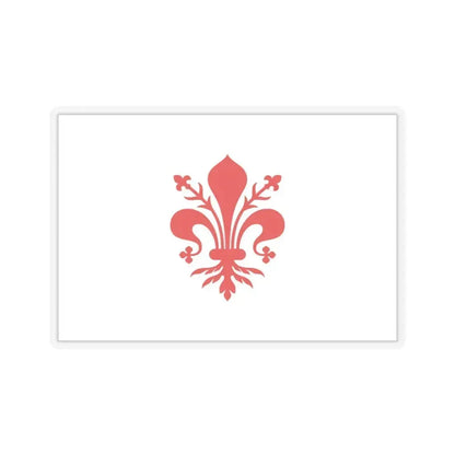 Flag of Florence Italy - STICKER Vinyl Kiss-Cut Decal 3 Inch Transparent - The Sticker Space