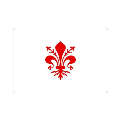 Flag of Florence Italy - STICKER Vinyl Kiss-Cut Decal 6 Inch White - The Sticker Space