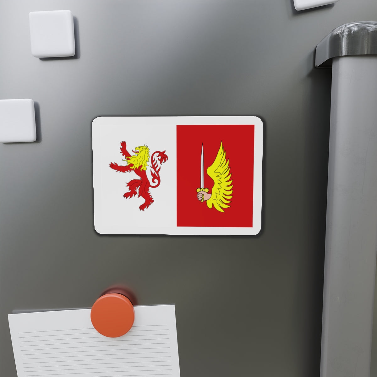 Flag of Floriana 1993 to 2006 Malta - Die-Cut Magnet-The Sticker Space