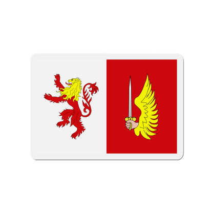 Flag of Floriana 1993 to 2006 Malta - Die-Cut Magnet-3" x 3"-The Sticker Space