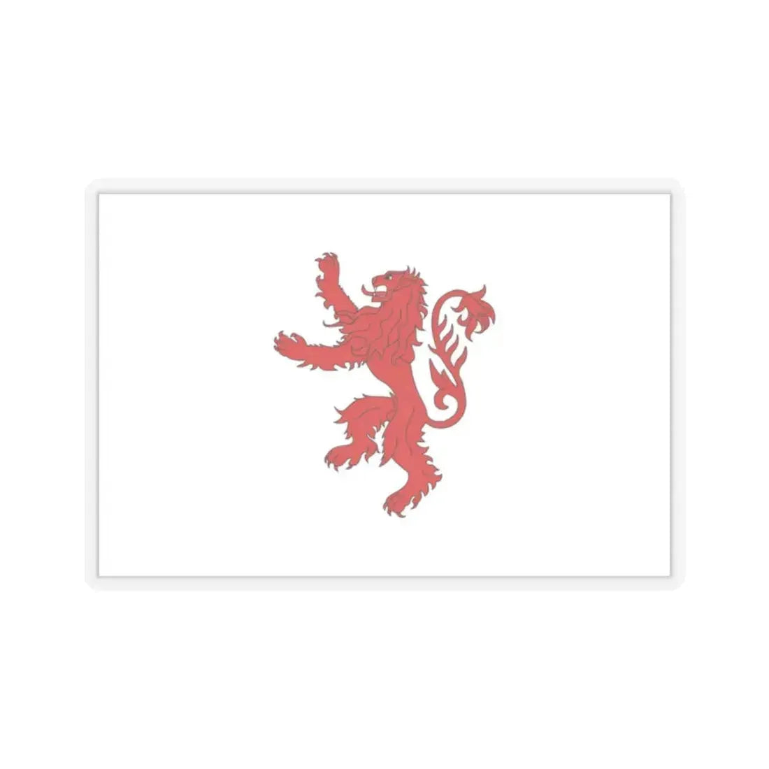 Flag of Floriana Malta - STICKER Vinyl Kiss-Cut Decal 2 Inch Transparent - The Sticker Space