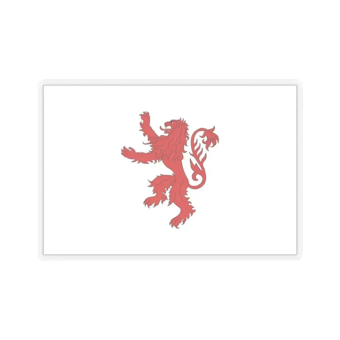 Flag of Floriana Malta - STICKER Vinyl Kiss-Cut Decal 4 Inch Transparent - The Sticker Space