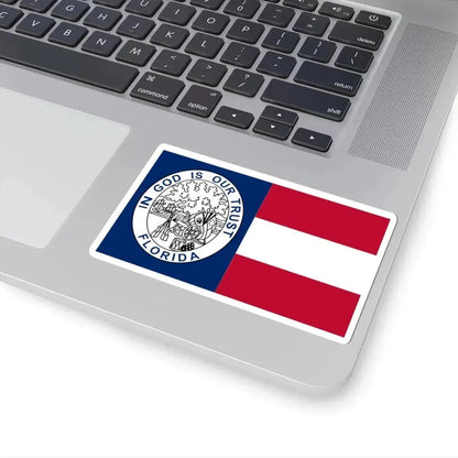 Flag of Florida 1861-1865 (United States) STICKER Vinyl Kiss-Cut Decal - The Sticker Space