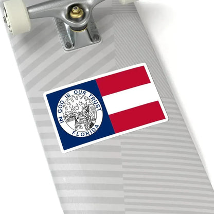 Flag of Florida 1861-1865 (United States) STICKER Vinyl Kiss-Cut Decal - The Sticker Space