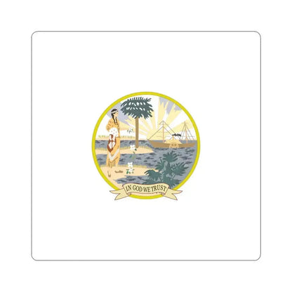 Flag of Florida 1868-1900 (United States) STICKER Vinyl Kiss-Cut Decal 6 Inch White - The Sticker Space