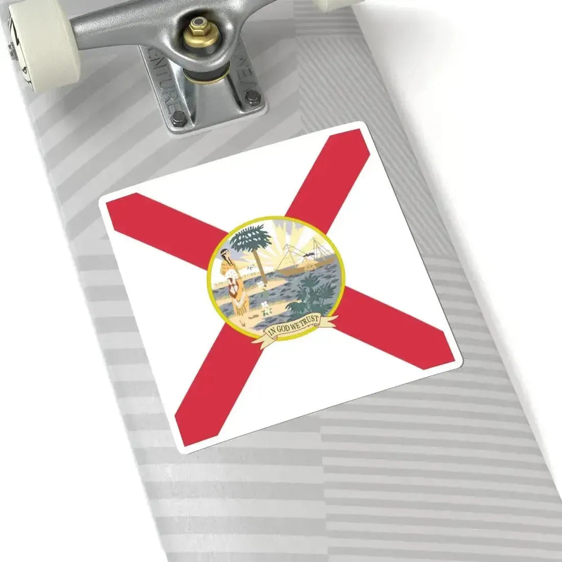 Flag of Florida 1900 (United States) STICKER Vinyl Kiss-Cut Decal - The Sticker Space