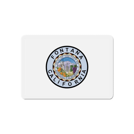 Flag of Fontana California - Die-Cut Magnet-6 × 6"-The Sticker Space