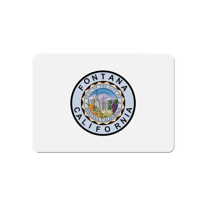 Flag of Fontana California - Refrigerator Magnet 6 Inch - The Sticker Space