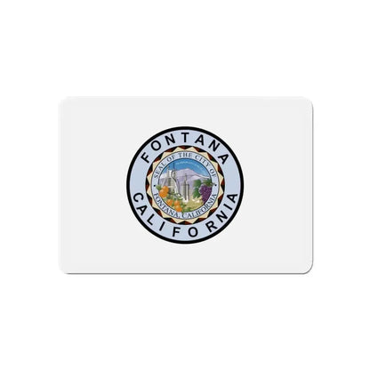 Flag of Fontana California - Refrigerator Magnet - The Sticker Space