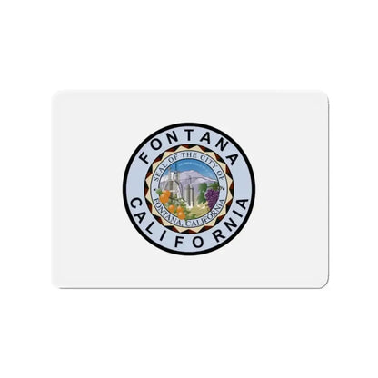Flag of Fontana California - Refrigerator Magnet - The Sticker Space