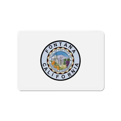 Flag of Fontana California - Refrigerator Magnet - The Sticker Space